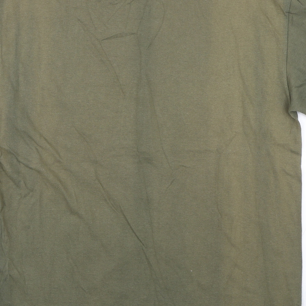 Rainforest Cafe Mens Green    T-Shirt Size M