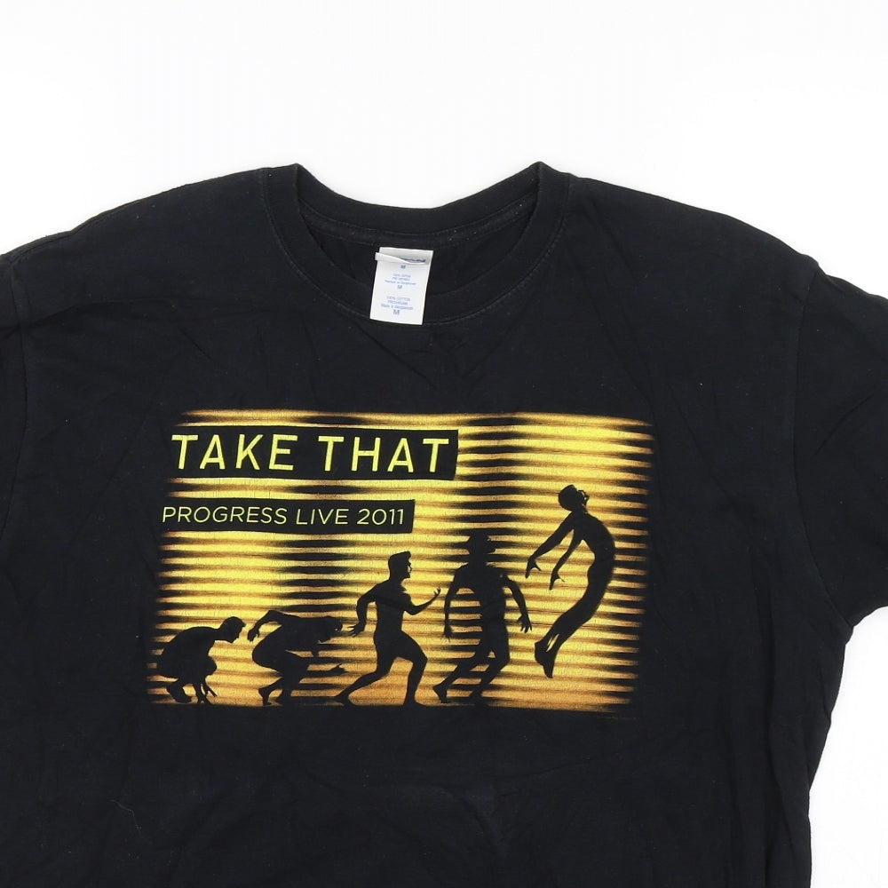 Gildan Mens Black    T-Shirt Size M  - Take That