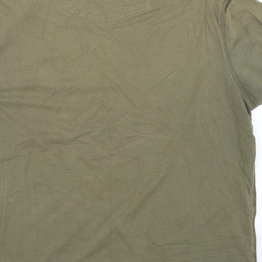 Fatface Mens Green    T-Shirt Size L