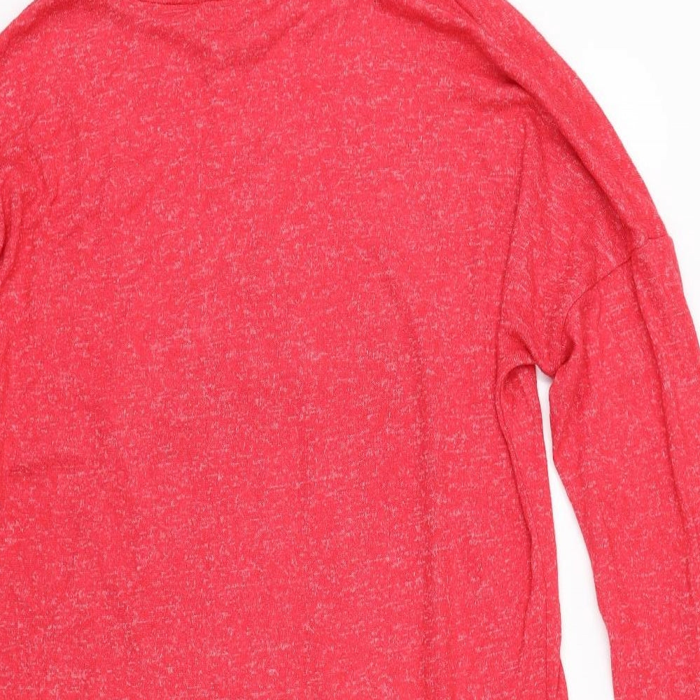 Love to lounge Womens Red Solid  Top Pyjama Top Size 10  - Christmas Disney