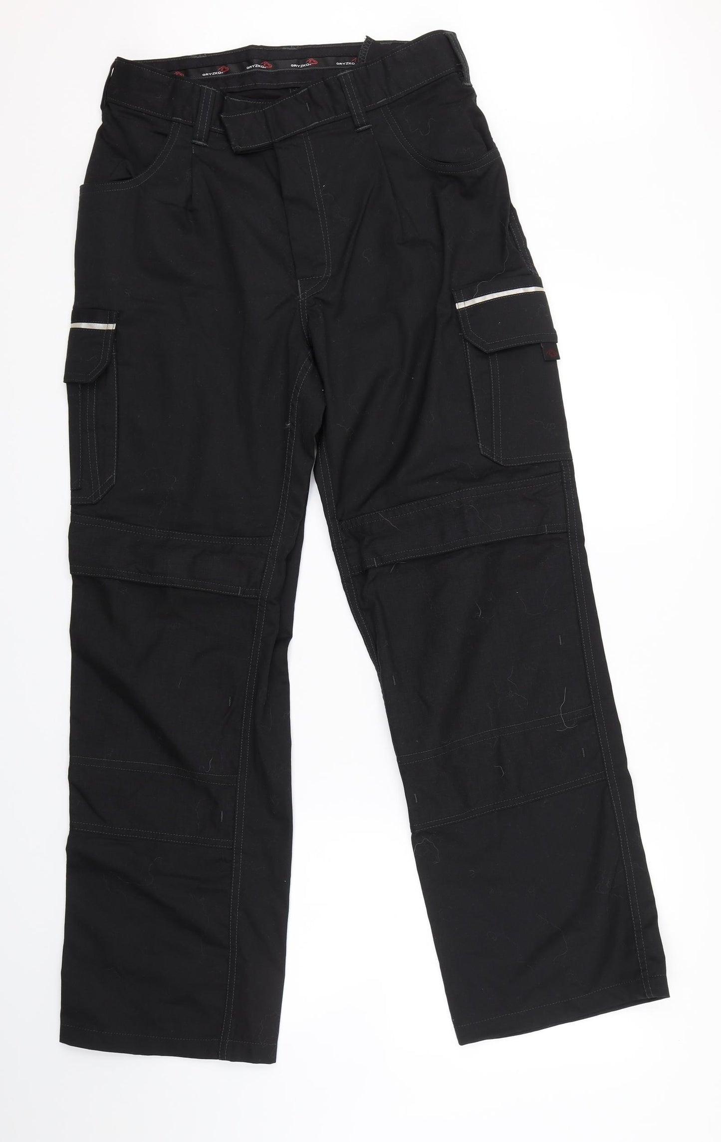 Gryzko Mens Black   Cargo Trousers Size 33 L30 in