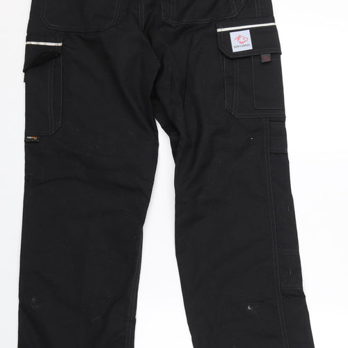 Gryzko Mens Black   Cargo Trousers Size 33 L30 in