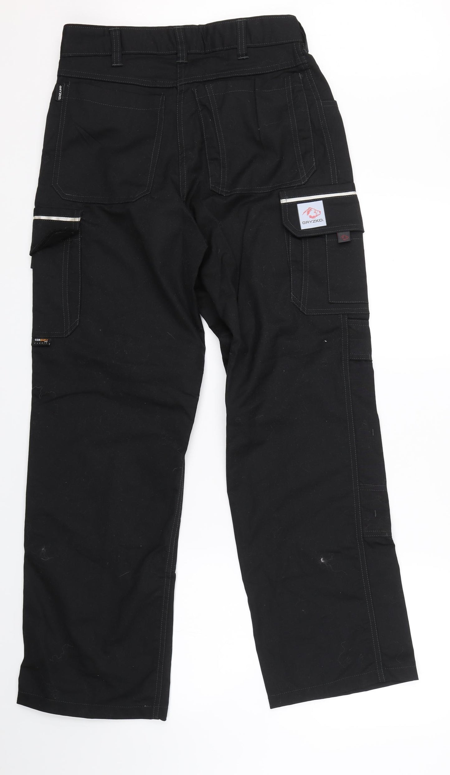 Gryzko Mens Black   Cargo Trousers Size 33 L30 in