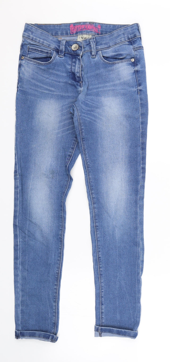 NEXT Girls Blue  Denim Skinny Jeans Size 12 Years