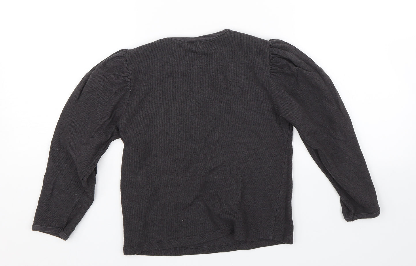 Zara Girls Black   Basic T-Shirt Size 8 Years