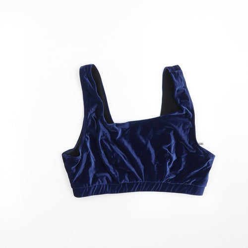 ASOS Womens Blue   Cropped Tank   - 38G swim top