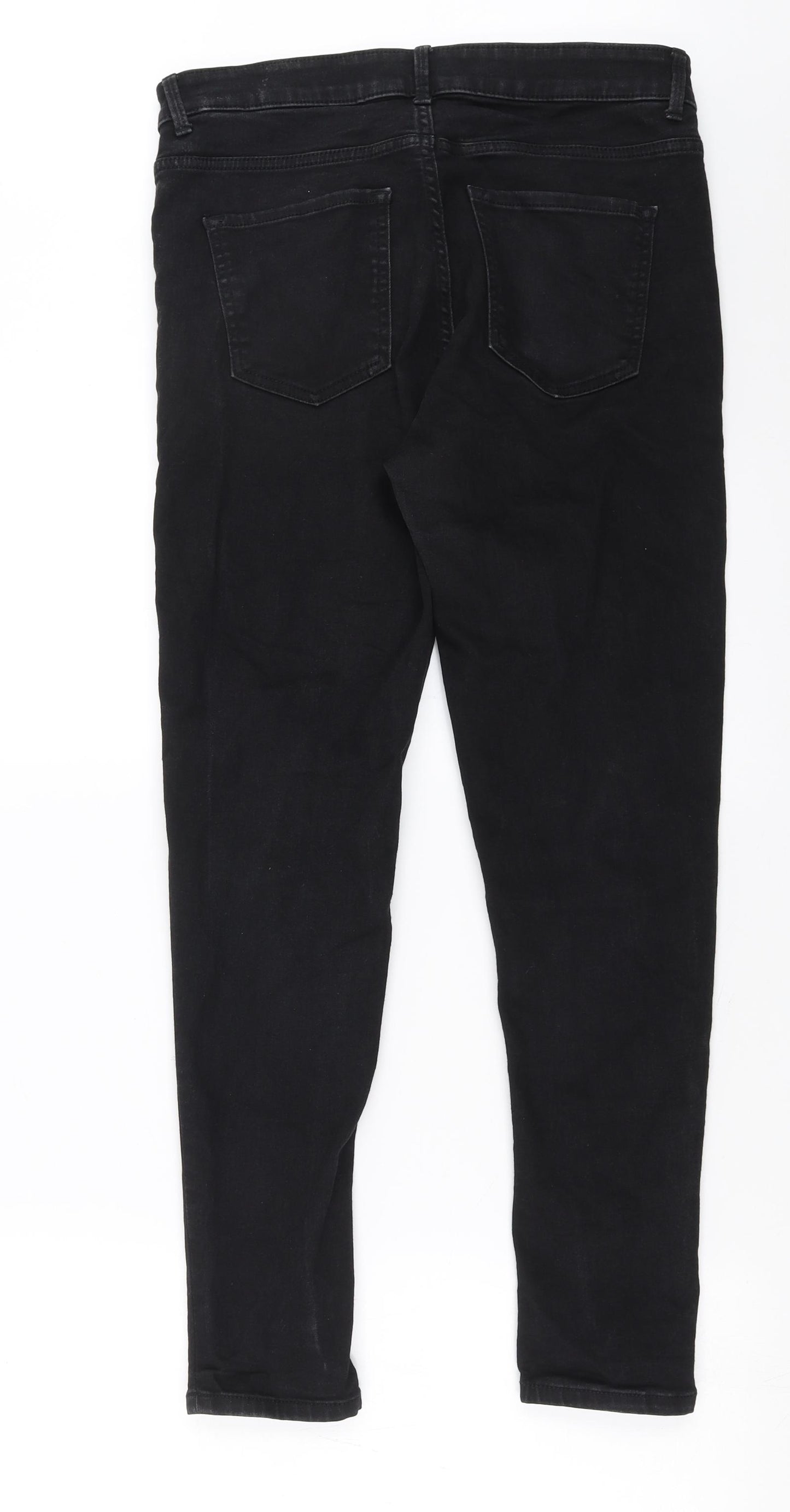 Marks and Spencer Womens Black  Denim Skinny Jeans Size 12 L27 in