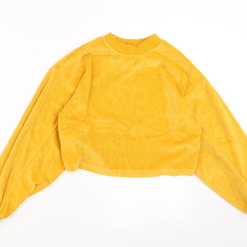Candy Couture Girls Yellow   Pullover Sweatshirt Size 12 Years