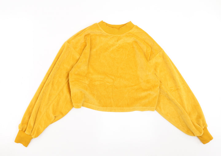 Candy Couture Girls Yellow Pullover Sweatshirt Size 12 Years