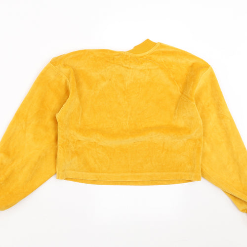 Candy Couture Girls Yellow   Pullover Sweatshirt Size 12 Years