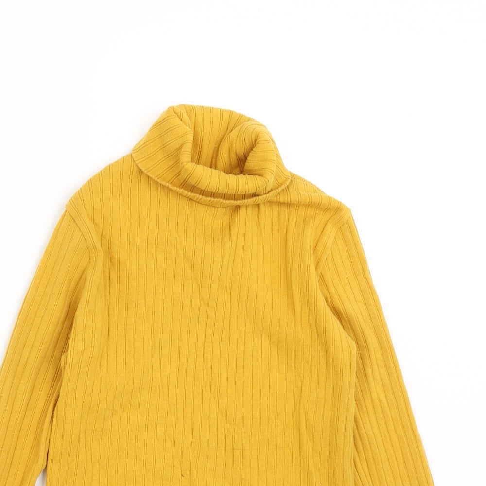 Zara Girls Yellow Striped  Pullover Jumper Size 11-12 Years