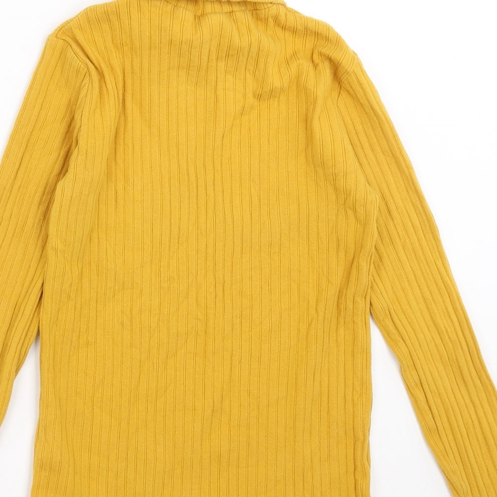 Zara Girls Yellow Striped  Pullover Jumper Size 11-12 Years