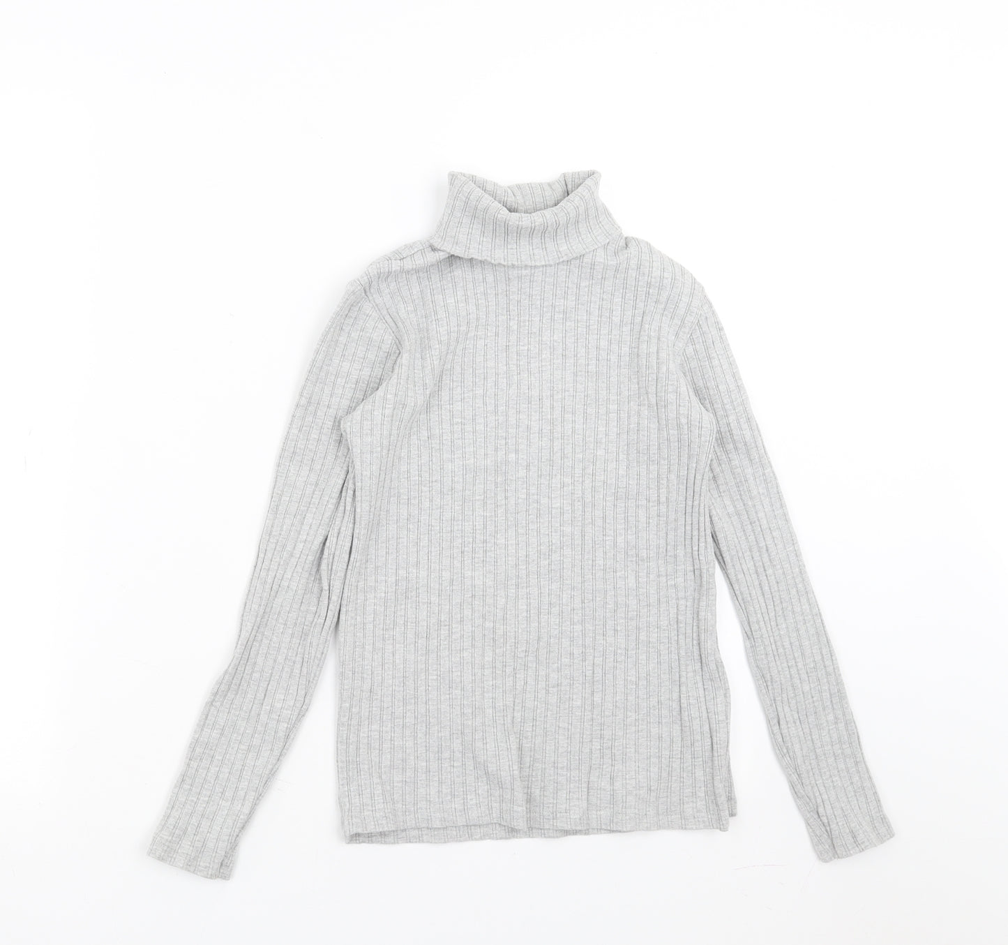 Zara Girls Grey Striped  Pullover Jumper Size 11-12 Years
