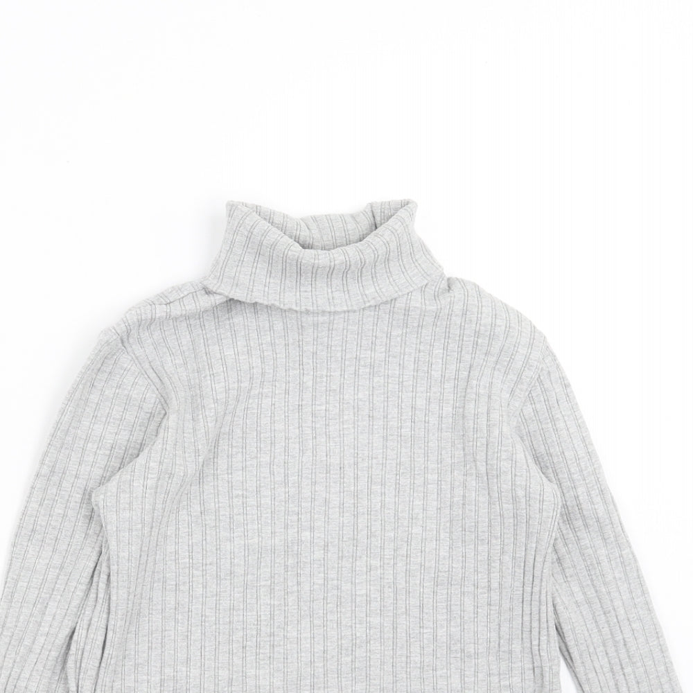 Zara Girls Grey Striped  Pullover Jumper Size 11-12 Years