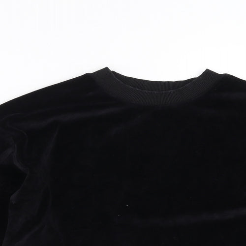 Matalan Girls Black   Pullover Sweatshirt Size 13 Years