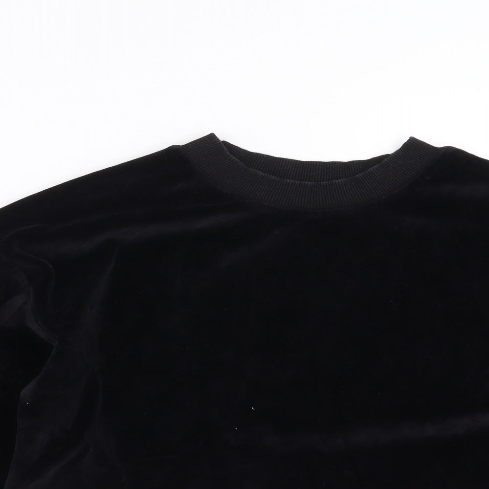 Matalan Girls Black   Pullover Sweatshirt Size 13 Years