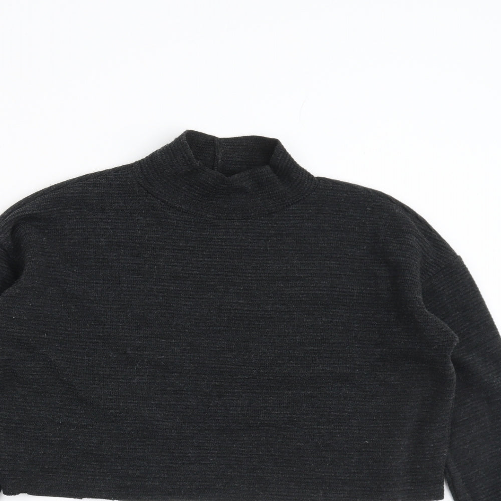 New Look Womens Black   Pullover Jumper Size 8  - cropped
