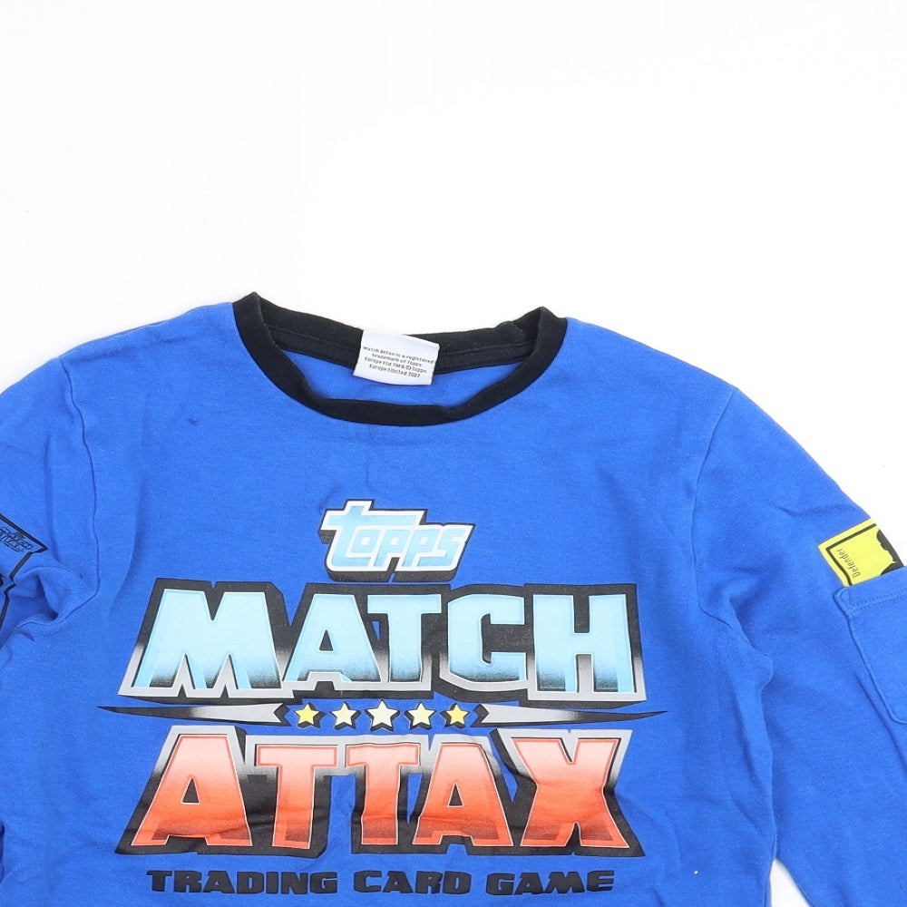 George Boys Blue    Pyjama Top Size 9-10 Years  - match attax