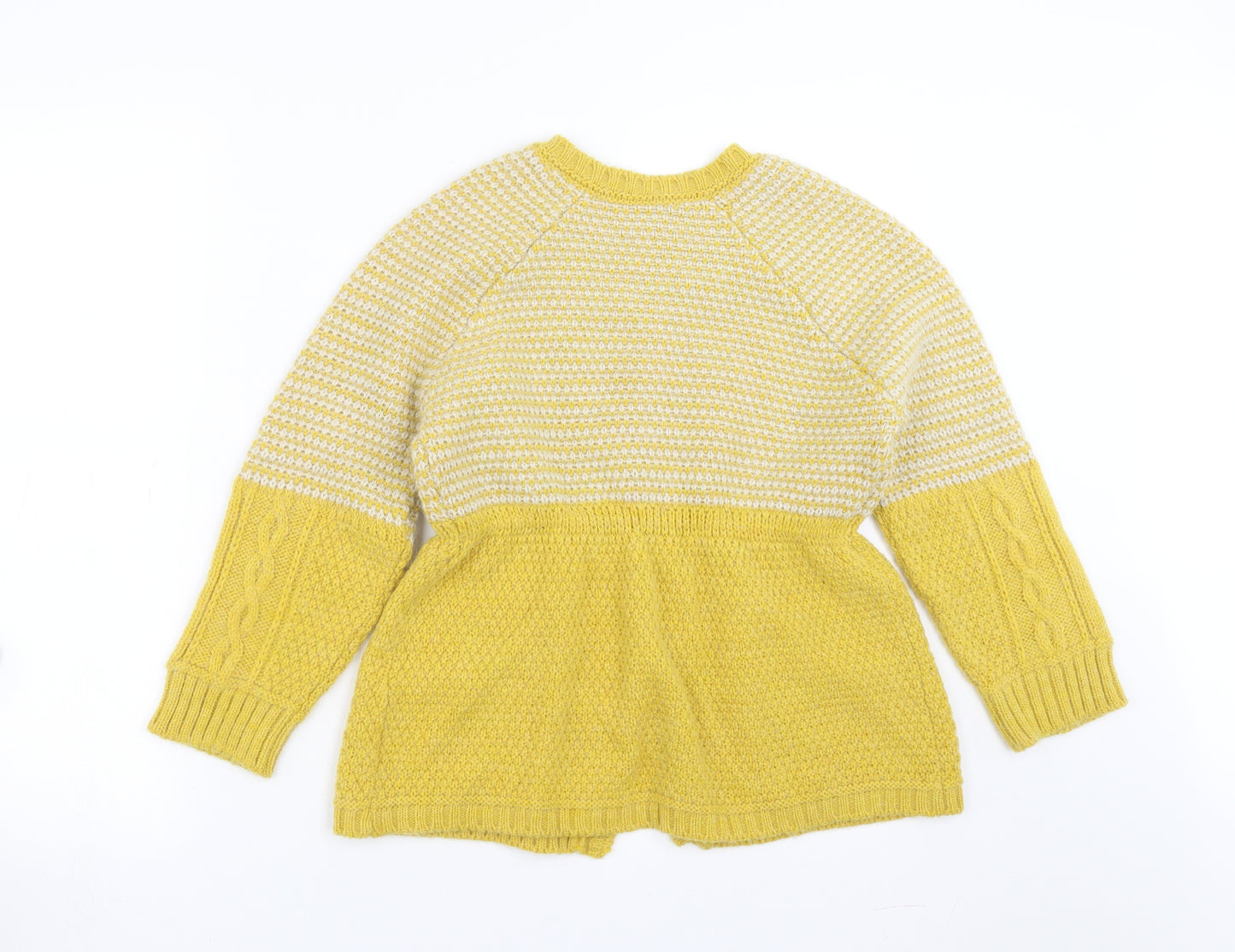 NEXT Womens Yellow  Knit Cardigan Jumper Size 12