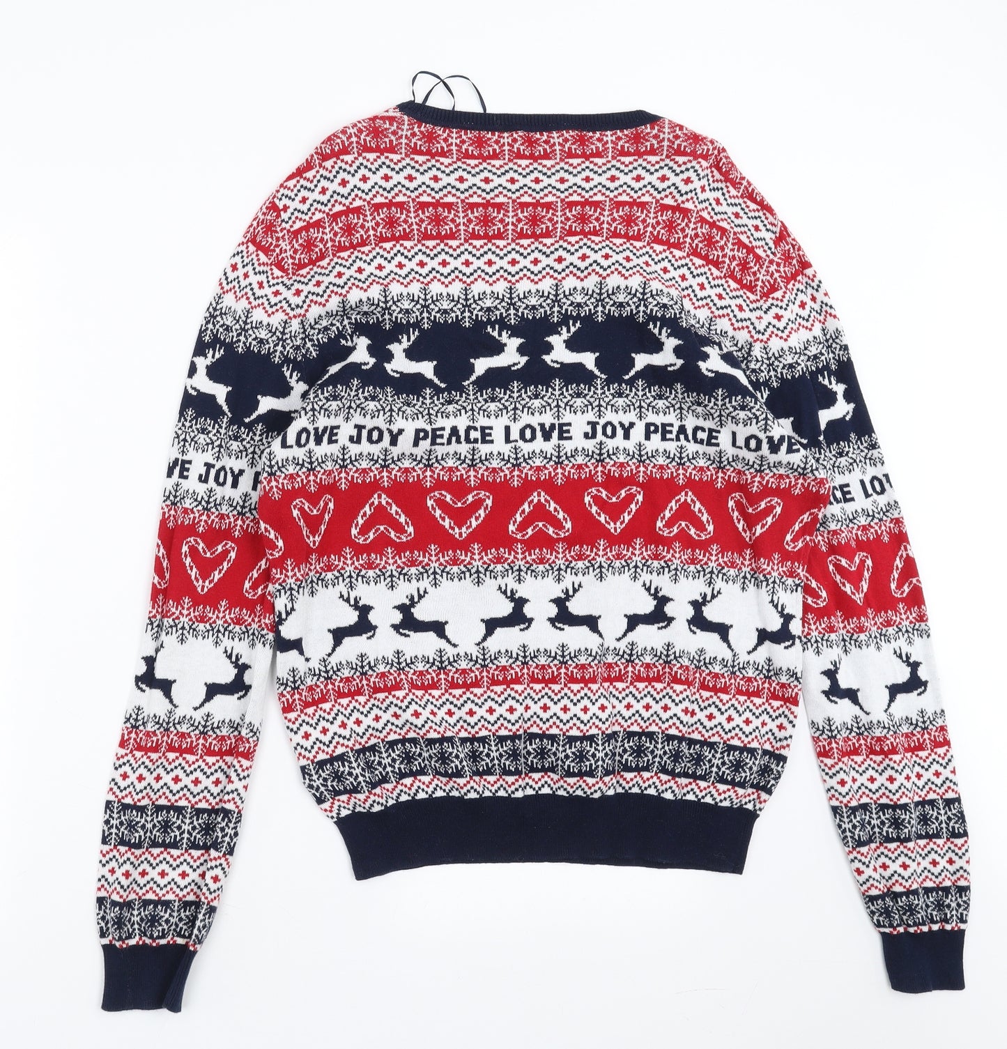 Peacocks Womens Red Fair Isle Knit Pullover Jumper Size 18  - Christmas Jumper