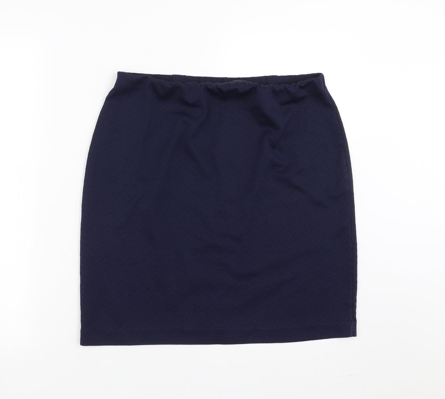 Roman Womens Blue Geometric  Straight & Pencil Skirt Size 14