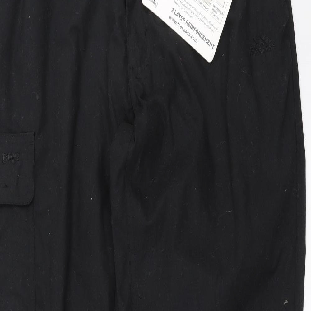 Tresspass Mens Black   Cargo Trousers Size M L31 in