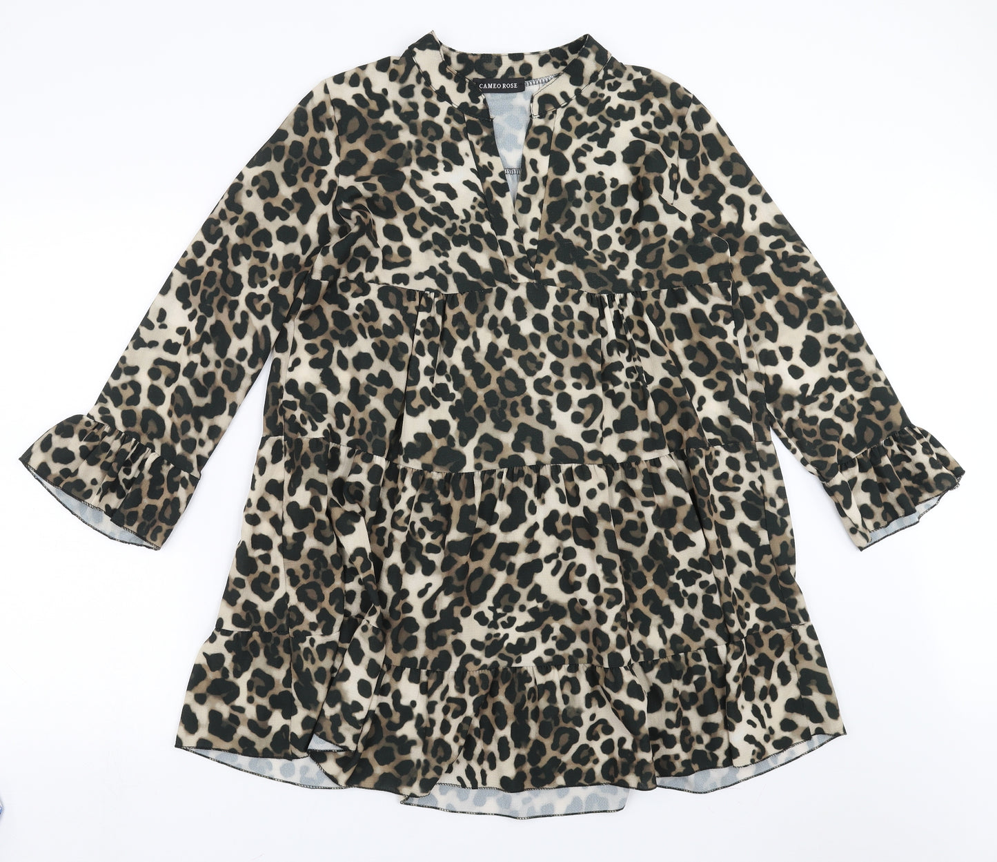 Cameo rose Womens Brown Animal Print  Trapeze & Swing  Size M