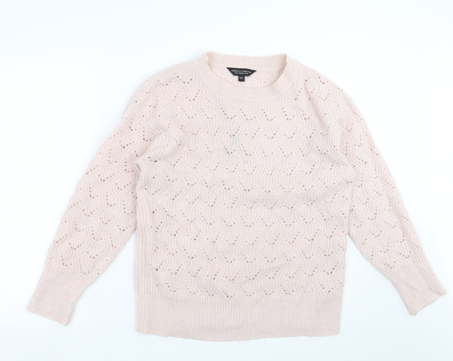 Dorothy Perkins Womens Pink  Knit Pullover Jumper Size 12