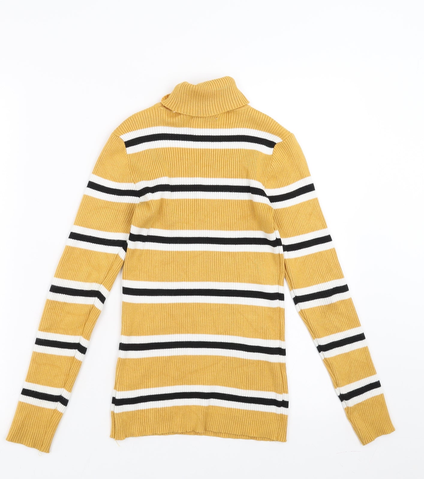 Primark Girls Yellow Striped  Pullover Jumper Size 11-12 Years