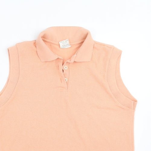 Casual Woman Womens Orange   Basic Polo Size 12