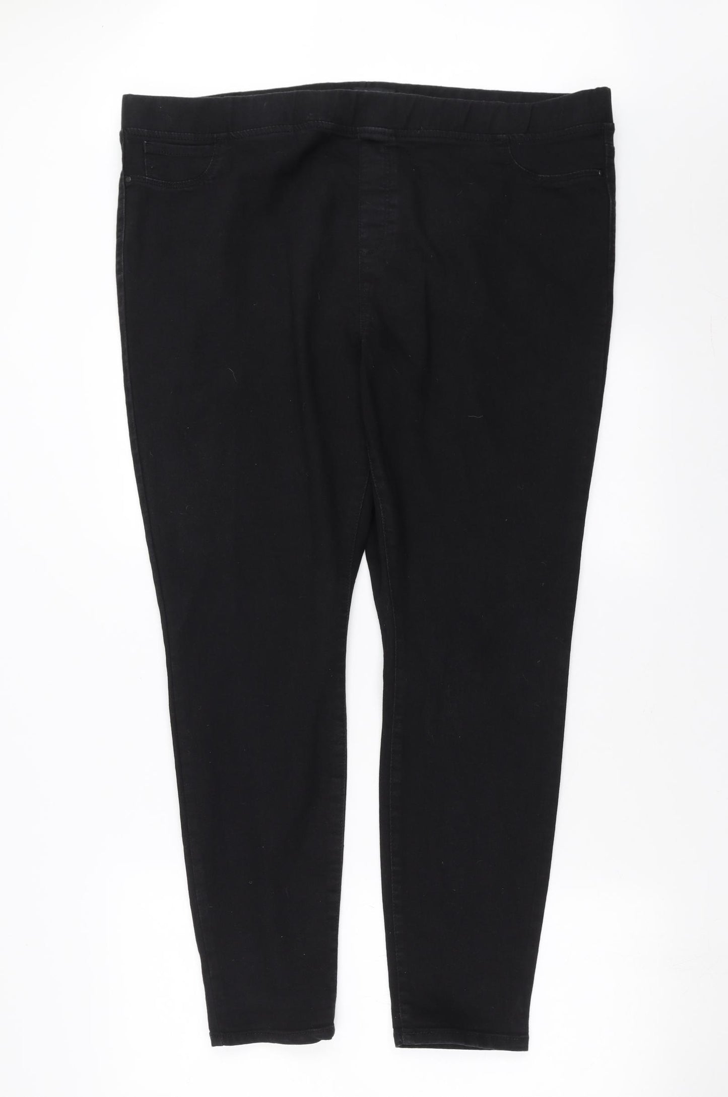 PEP&CO Womens Black  Denim Jegging Jeans Size 22 L28 in