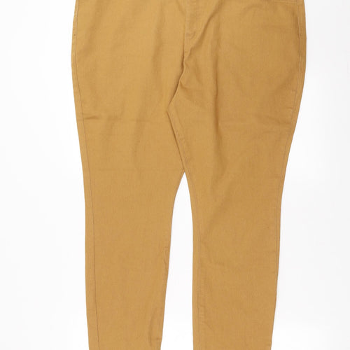 PEP&CO Womens Beige  Denim Jegging Jeans Size 22 L29 in