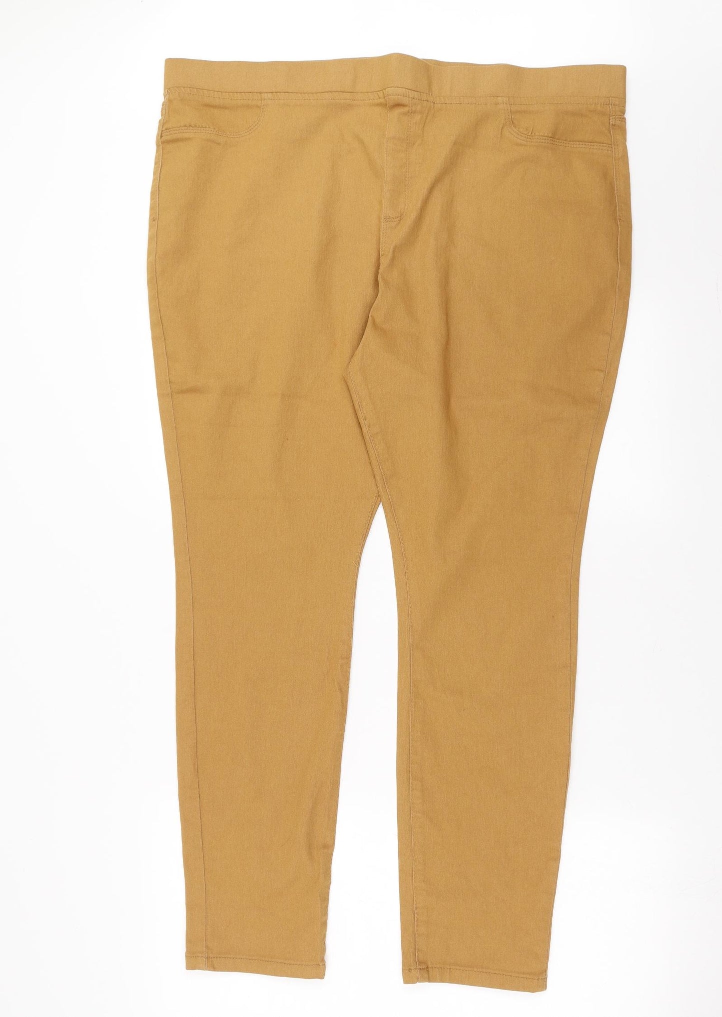 PEP&CO Womens Beige  Denim Jegging Jeans Size 22 L29 in