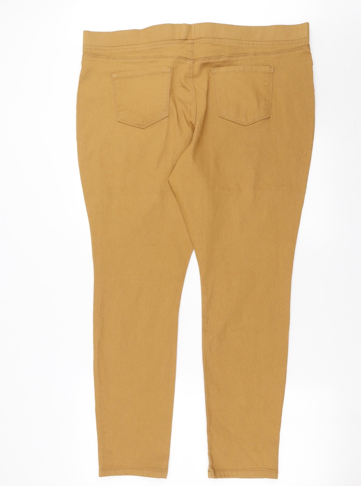 PEP&CO Womens Beige  Denim Jegging Jeans Size 22 L29 in