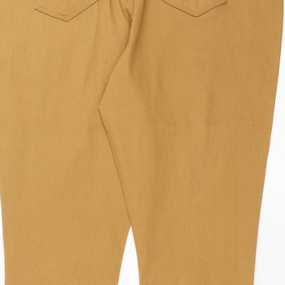 PEP&CO Womens Beige  Denim Jegging Jeans Size 22 L29 in