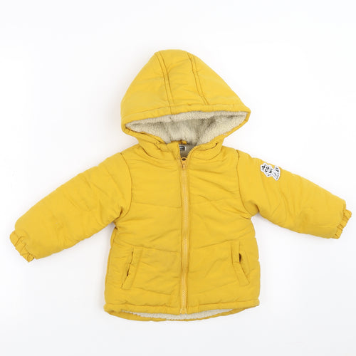 PEP&CO Girls Yellow   Jacket Coat Size 9-12 Months