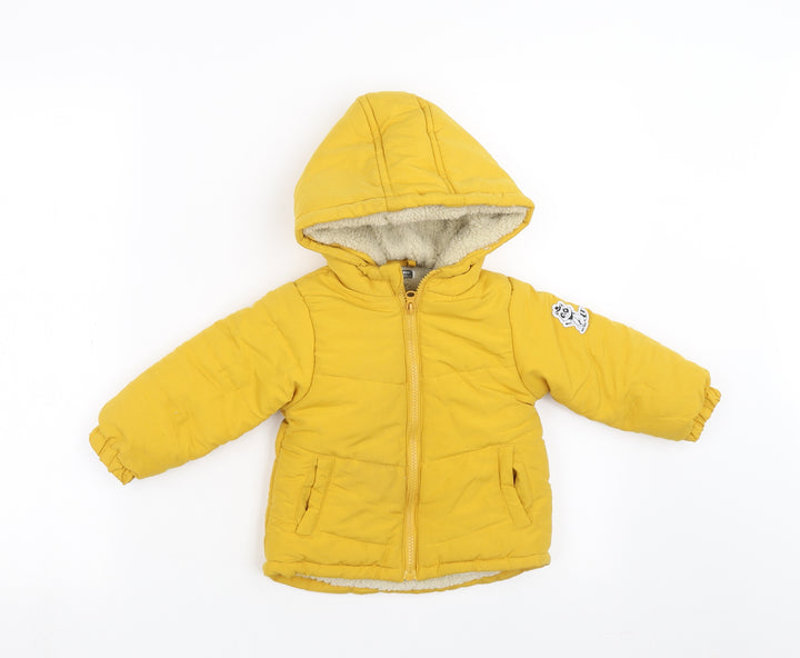 PEP&CO Girls Yellow   Jacket Coat Size 9-12 Months