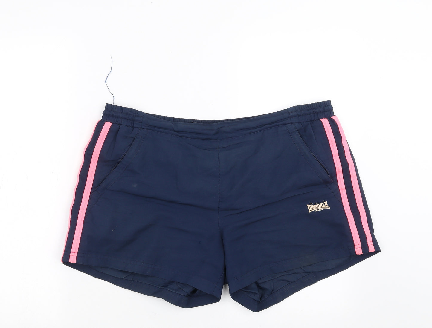 Lonsdale Womens Blue   Sweat Shorts Size 16