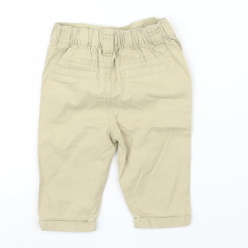 F&F Boys Beige   Capri Trousers Size 3-6 Months