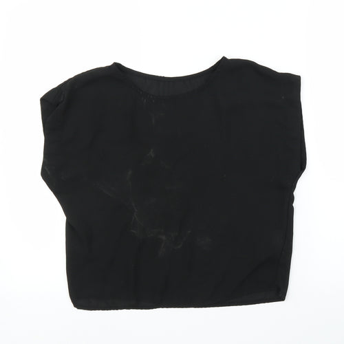 Preworn Womens Black   Basic Blouse Size S