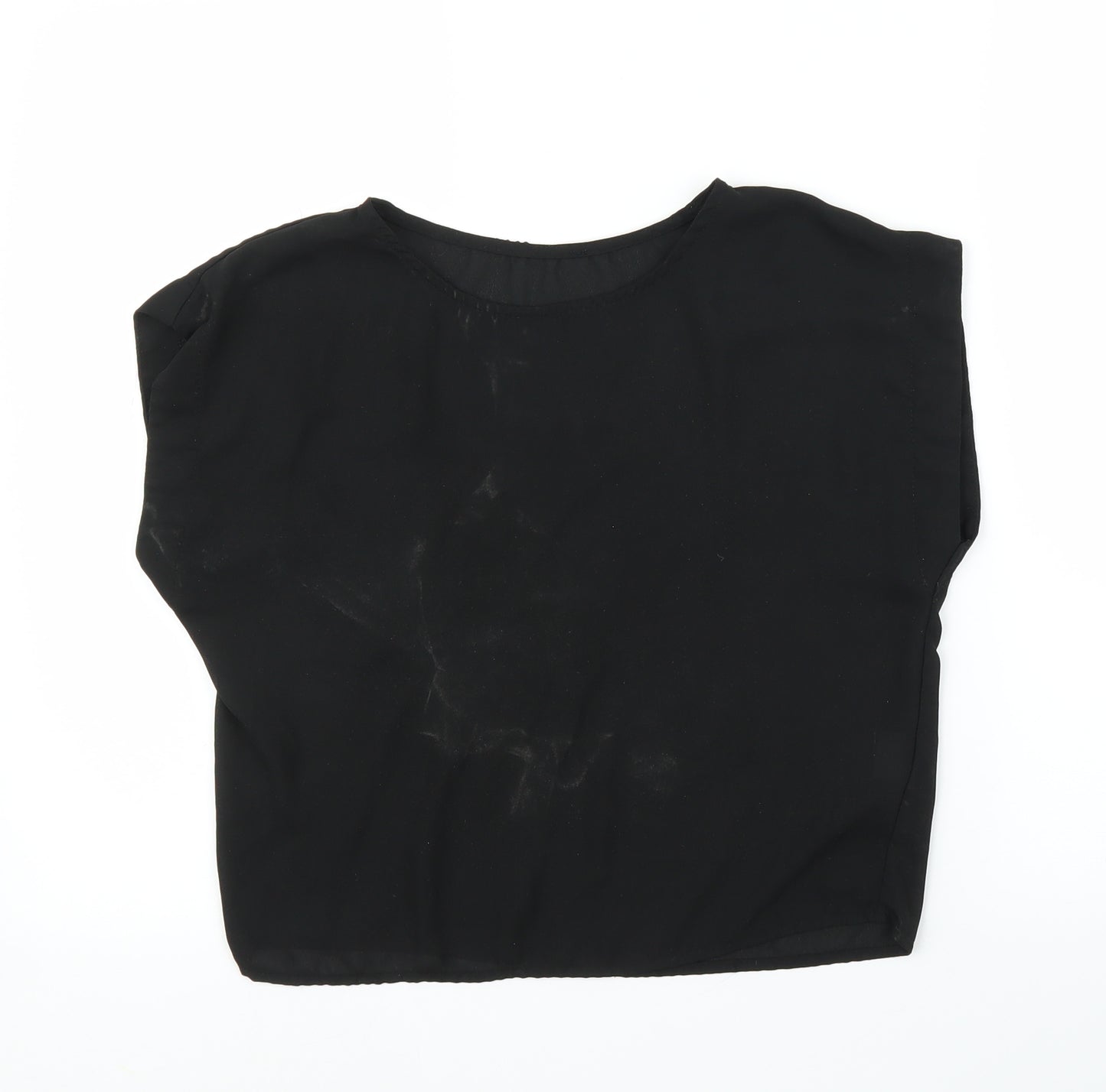 Preworn Womens Black   Basic Blouse Size S