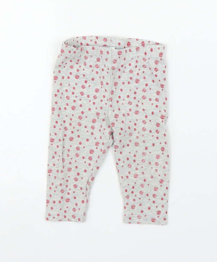 Baby Club Girls Grey Capri Leggings Size 3-6 Months