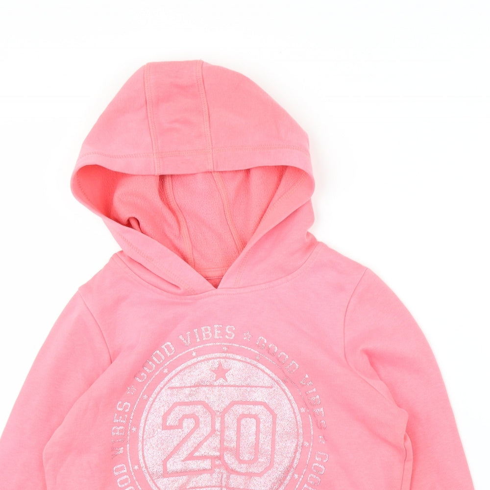 George Girls Pink   Pullover Hoodie Size 9-10 Years