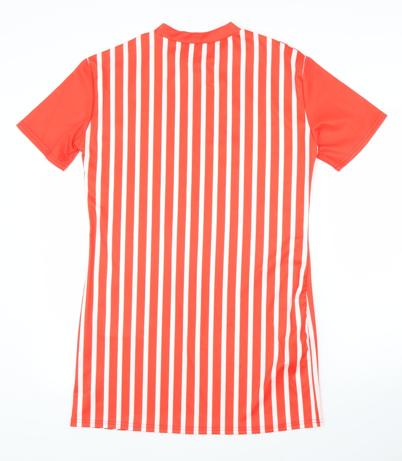 Preworn Womens Red Striped  Tunic T-Shirt Size S