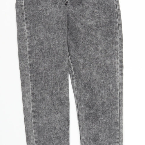 Primark Womens Grey  Denim Skinny Jeans Size 8 L27 in