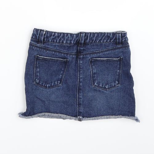 Matalan Girls Blue  Denim Mini Skirt Size 6 Years