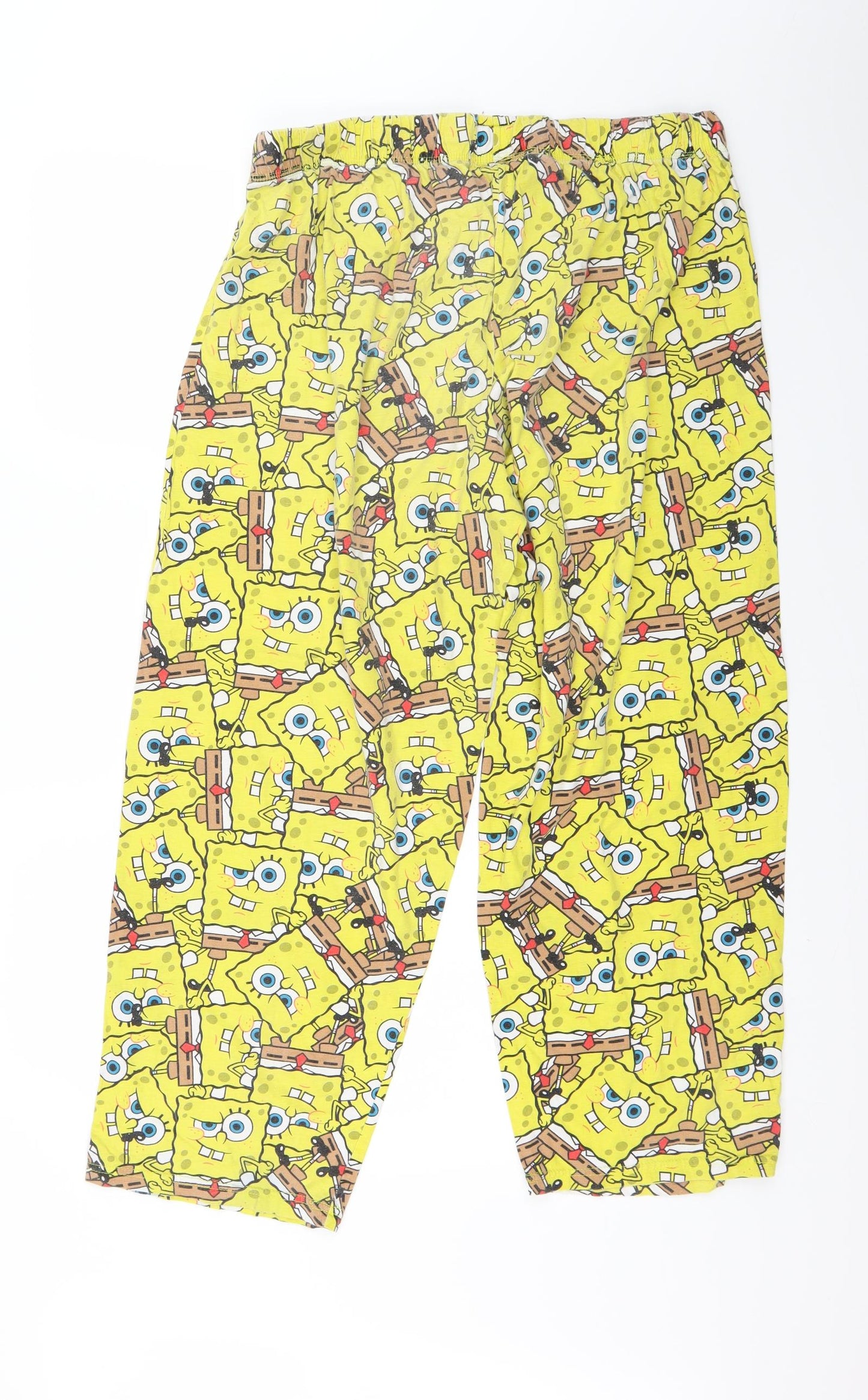 Primark Mens Yellow Solid   Pyjama Pants Size XL  - spongebob