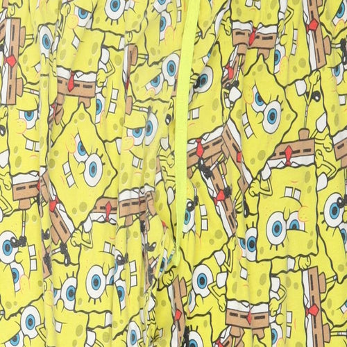 Primark Mens Yellow Solid   Pyjama Pants Size XL  - spongebob
