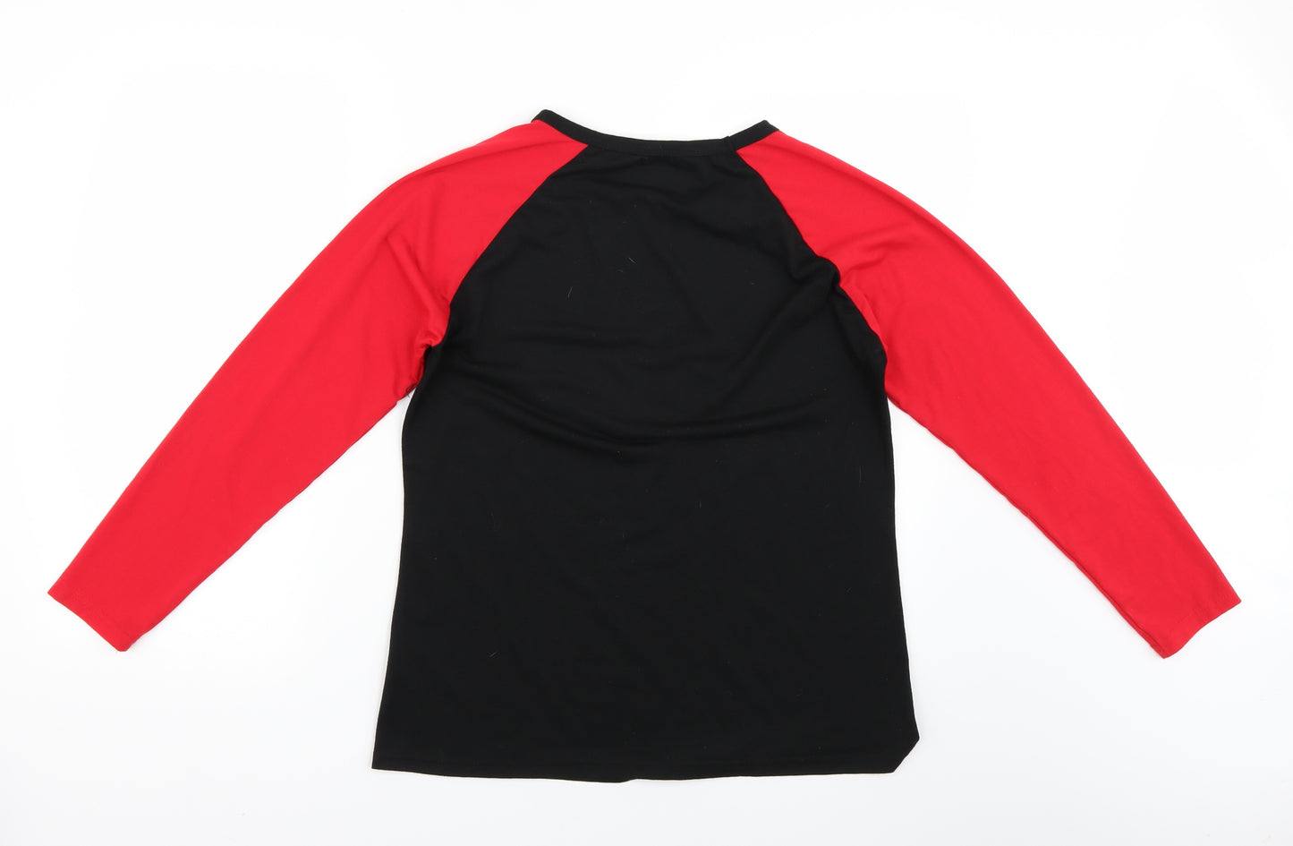 Preworn Womens Black   Top Pyjama Top Size M  - Christmas