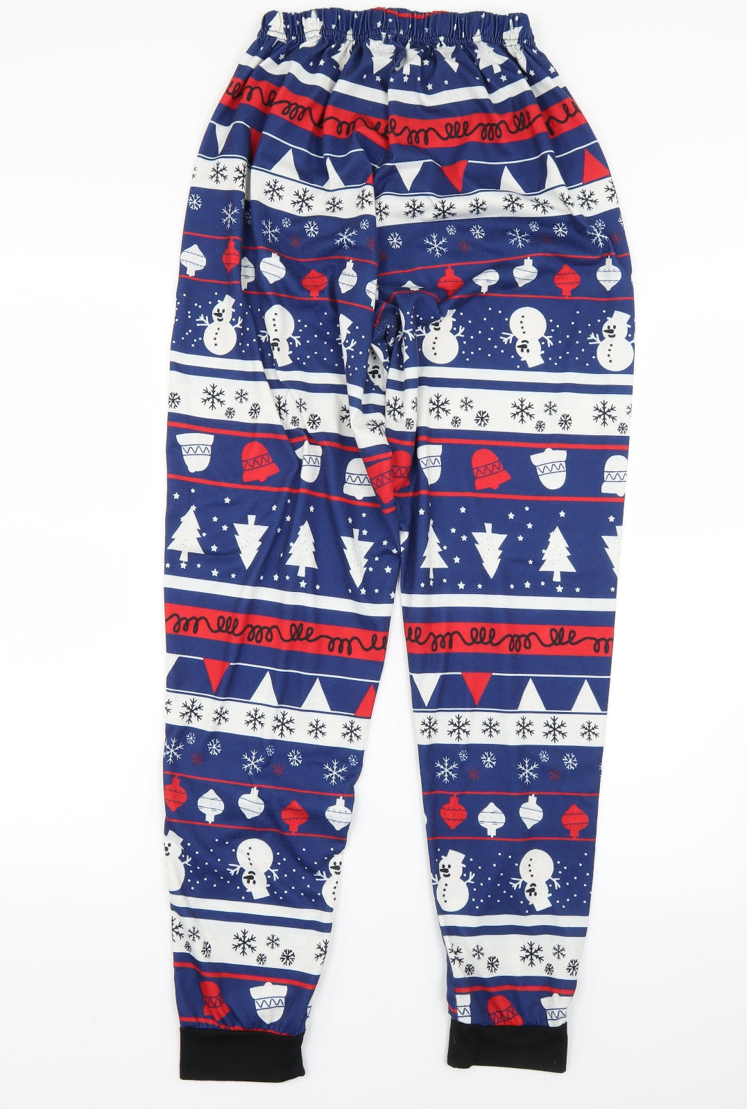 Preworn Womens Blue Fair Isle   Pyjama Pants Size M